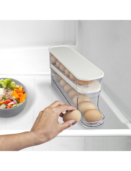 HUEVERA 2 NIVELES DOCENA 32x9x15CM BLANCO HUEVERA 2 NIVELES DOCENA 32x9x15CM BLANCO