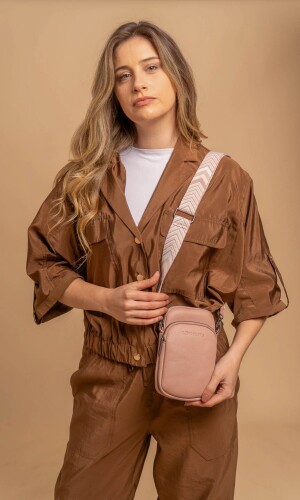 PHONEBAG / PORTA CELULAR VALERIANA ROSA MAUVE