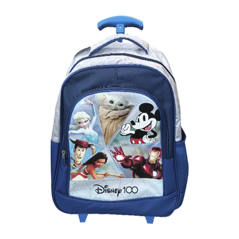 Mochila Infantil Disney 100 con Carro Jacquard Grande 40 x 30 cm U