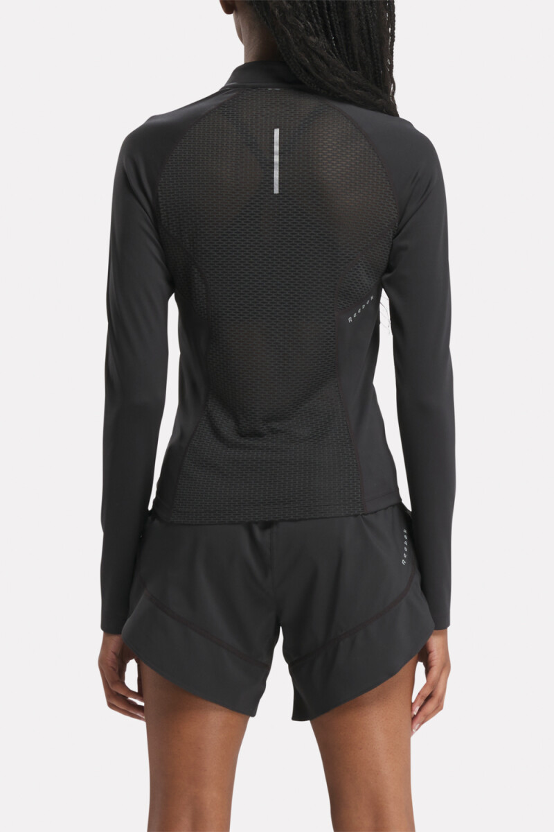 RUNNING 1/4 ZIP NEGRO