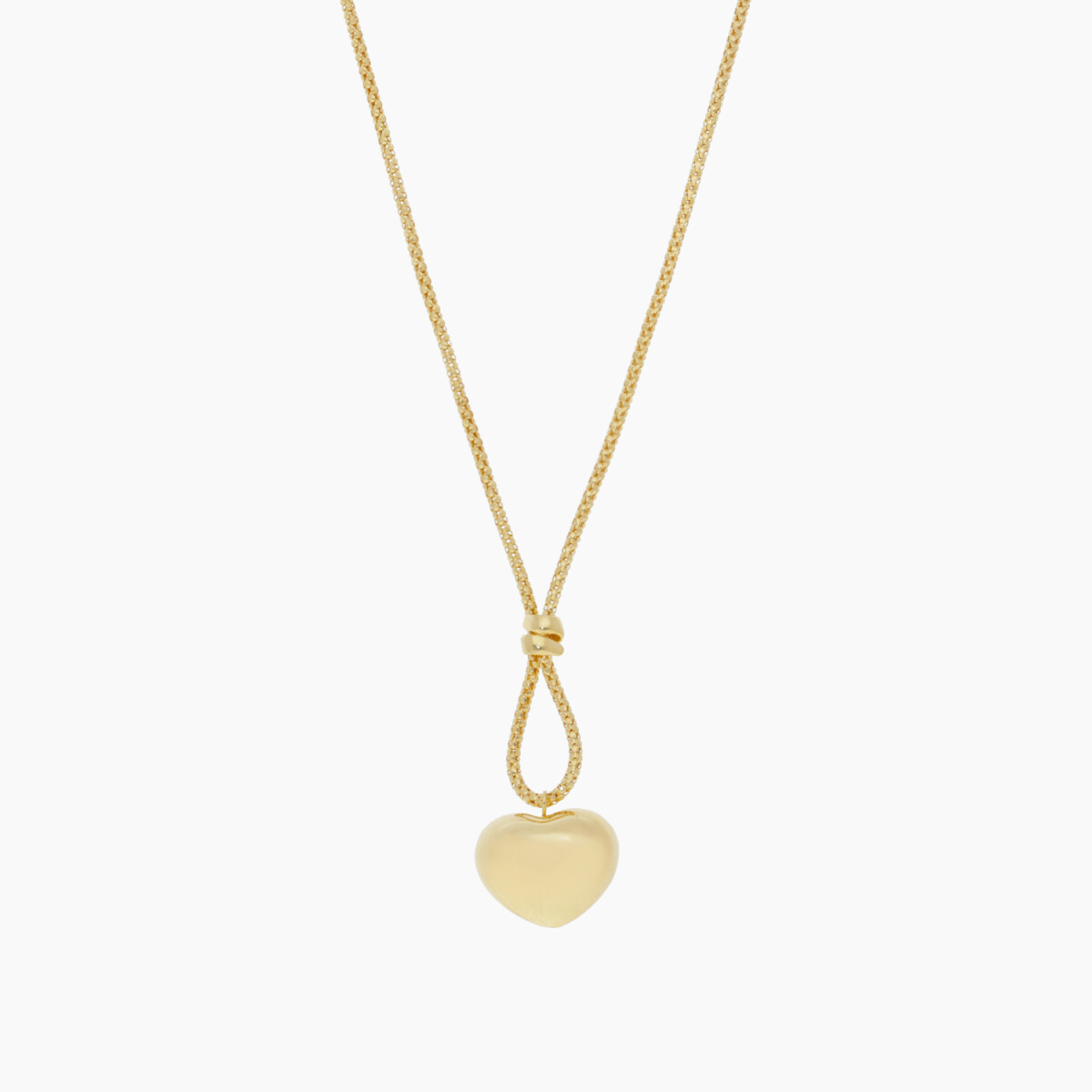 Cadena En Oro 18k Con Colgante De Corazón 