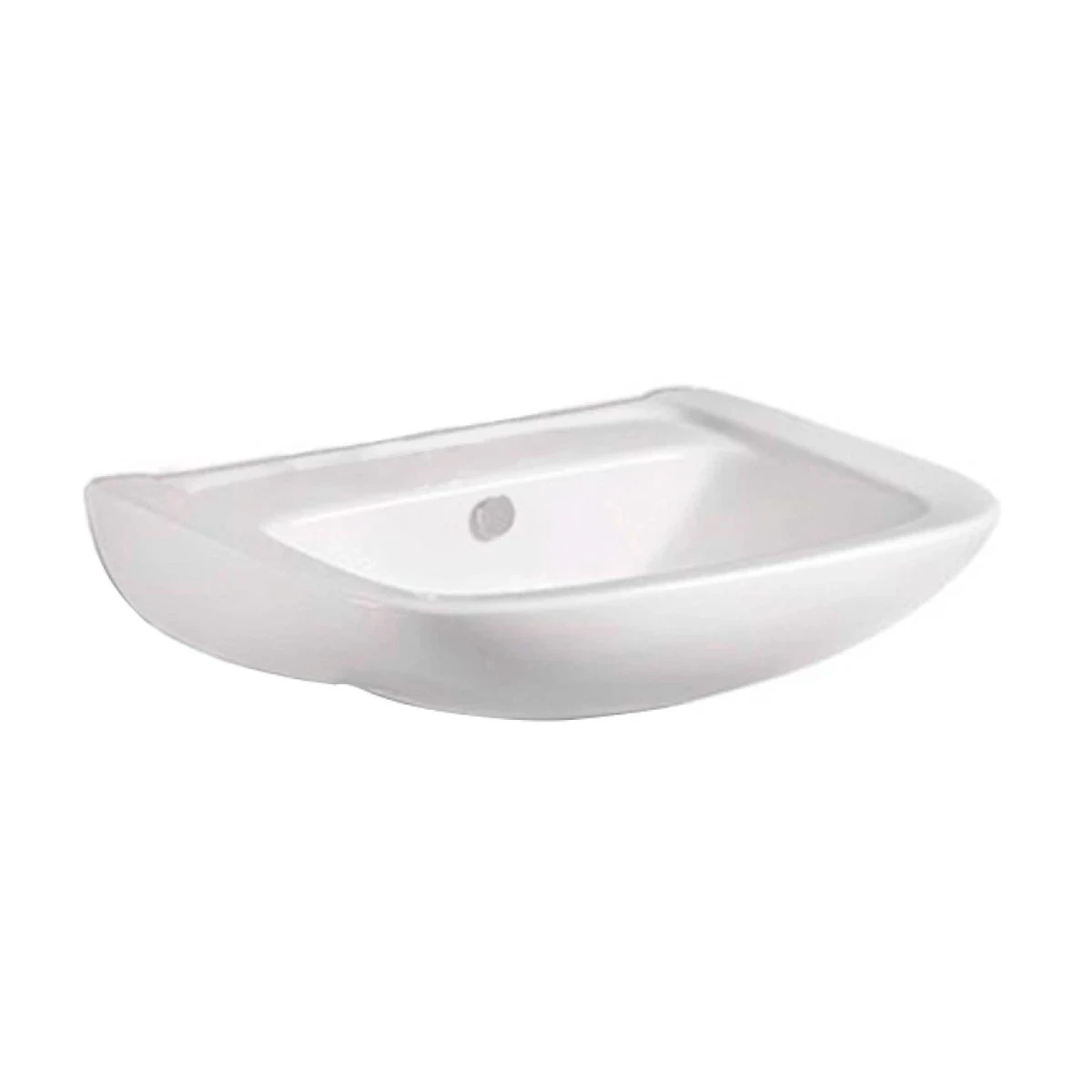Lavatorio Solo - Para Colgar Blanco Brillo De Porcelana Sanitaria Aqualia Malawi Egeo 