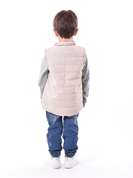 CHALECO ONIX BEIGE OSCURO