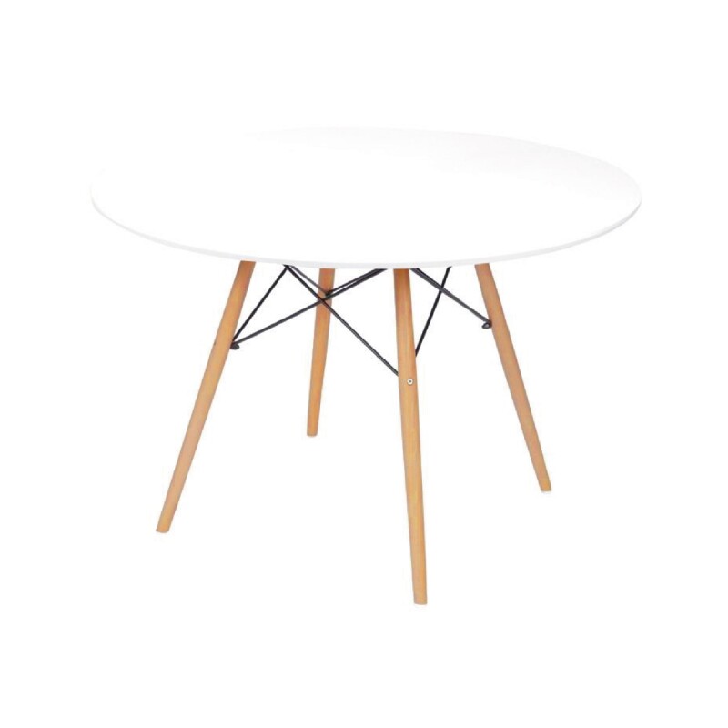 MESA EAMES DKR D110x73CM MDF Y MADERA BLANCO MESA EAMES DKR D110x73CM MDF Y MADERA BLANCO