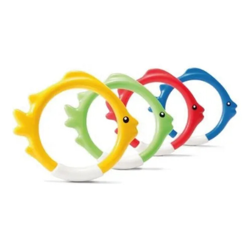 INTEX ANILLOS DE PEZ SUMERGIBLES 4 UNIDADES COLORIDAS POR SE Intex Anillos De Pez Sumergibles 4 Unidades Coloridas Por Se