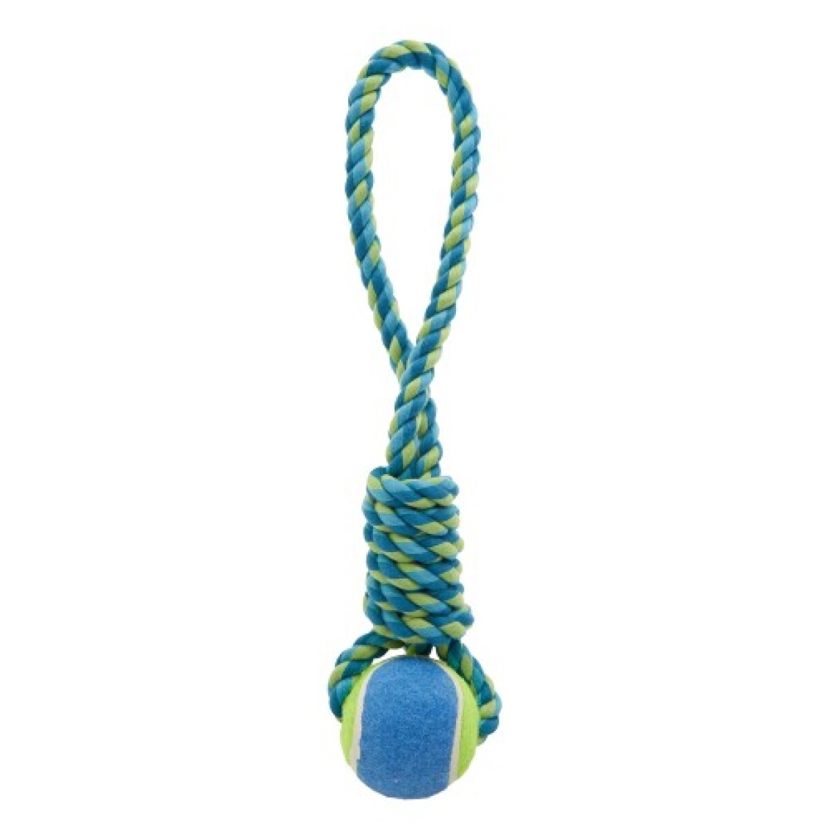 Juguete cuerda nudo largo + pelota TOP PAW - Juguete Cuerda Nudo Largo + Pelota Top Paw 