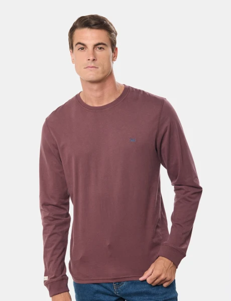 REMERA LISA Bordo