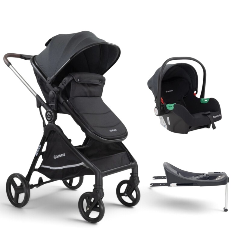 Bebesit Travel System Mars LX Baby Silla I-size + Base Isofix y Pie de Apoyo Bebesit Travel System Mars LX Baby Silla I-size + Base Isofix y Pie de Apoyo