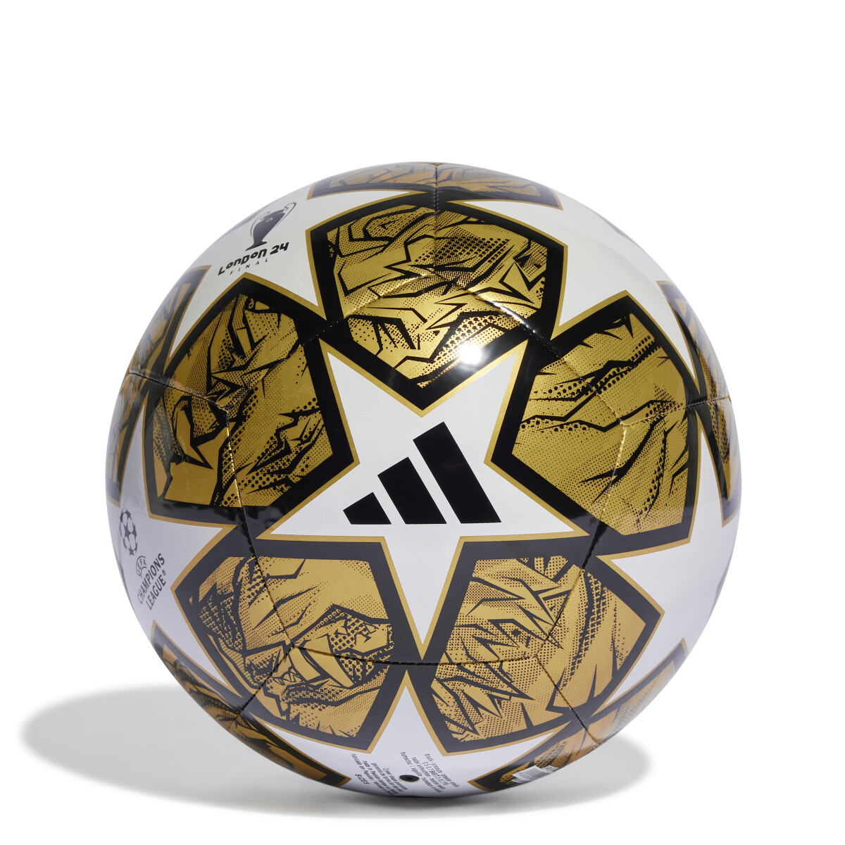 Pelota Adidas UCL London 24 - Dorado - Blanco - Negro 