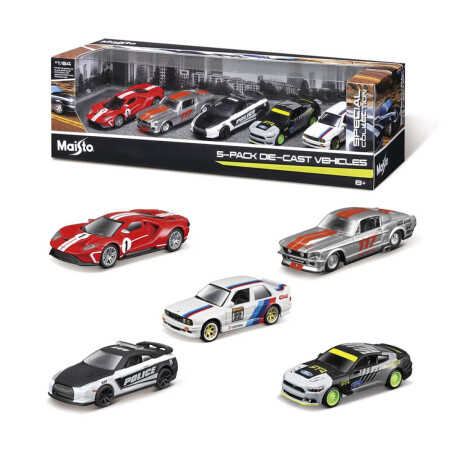 Set X 5 Vehículos Todoterreno Maisto Escala 1:64 Diseños Surtidos