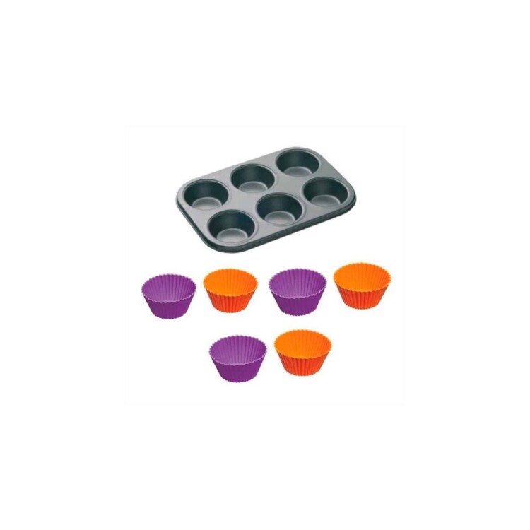 ASADERA MUFFINS SILICONA X6 Sin color