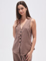 Chaleco Arum Taupe / Mink / Vison