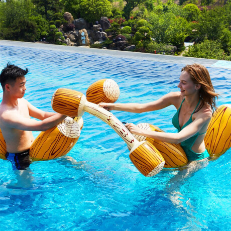 Set X2 Flotador Piscina Palos Madera Juego Inflable Set X2 Flotador Piscina Palos Madera Juego Inflable