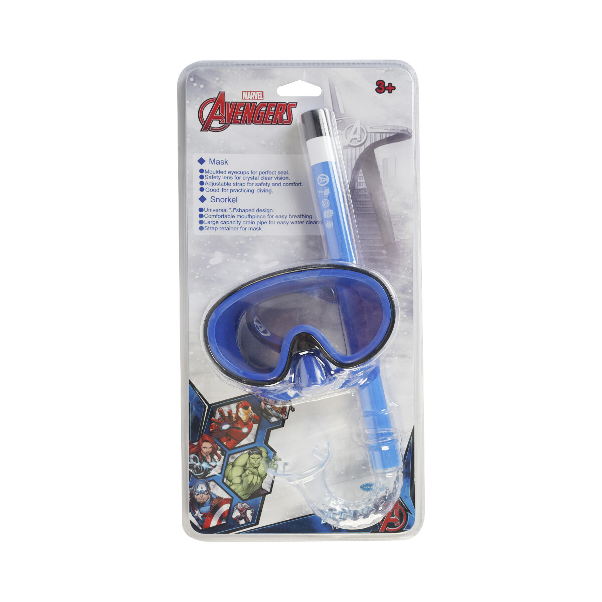 Set de Snorkel Infantil para Más 7 Años - Avengers 