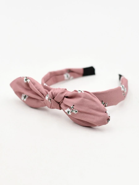 VINCHA CON MOÑA ROSE