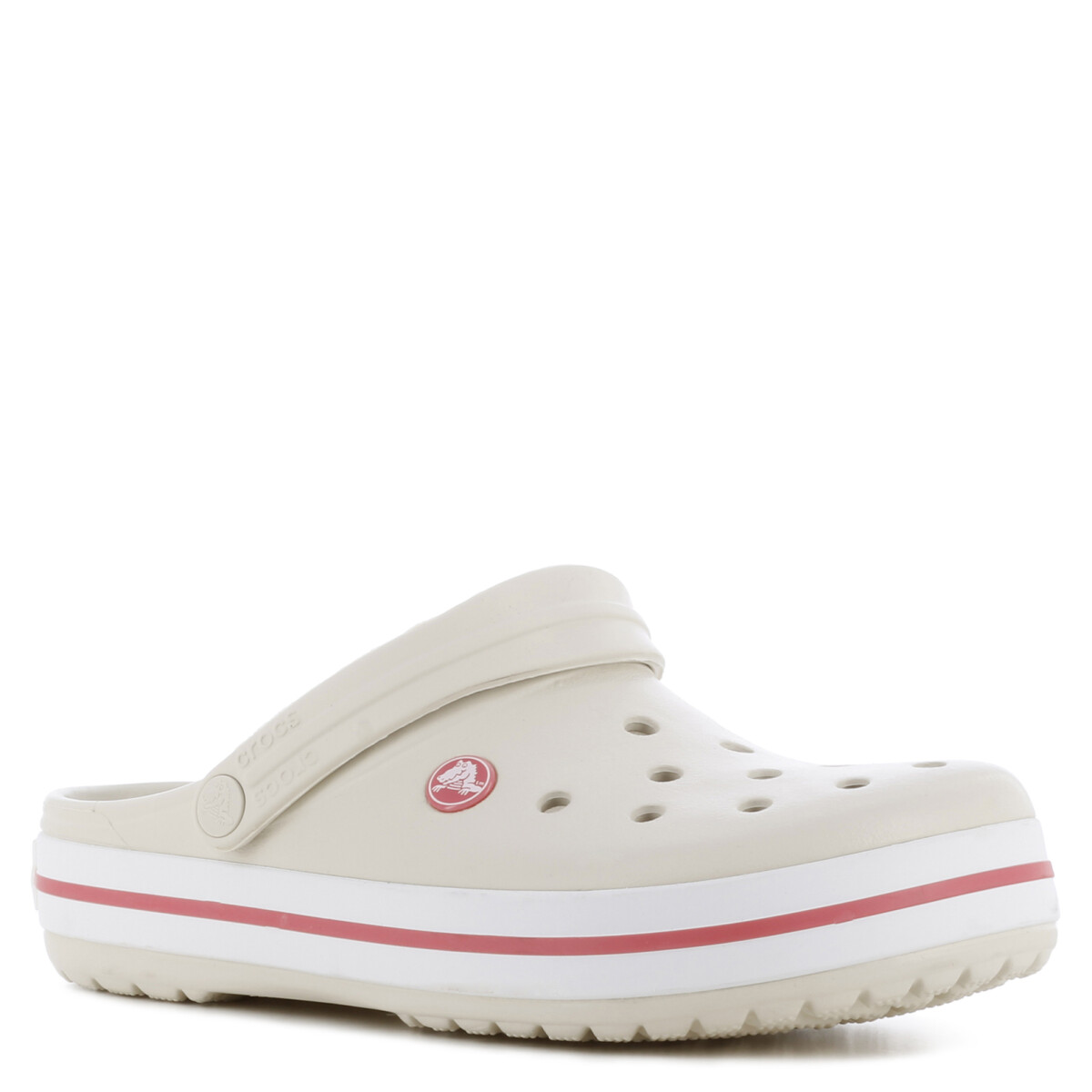 Zueco de Hombre Crocs Crocband - Beige - Anaranjado Melón 