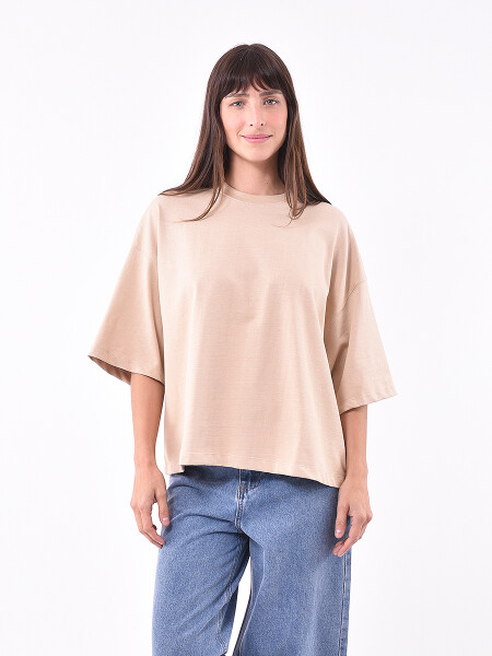 REMERA POPI BEIGE