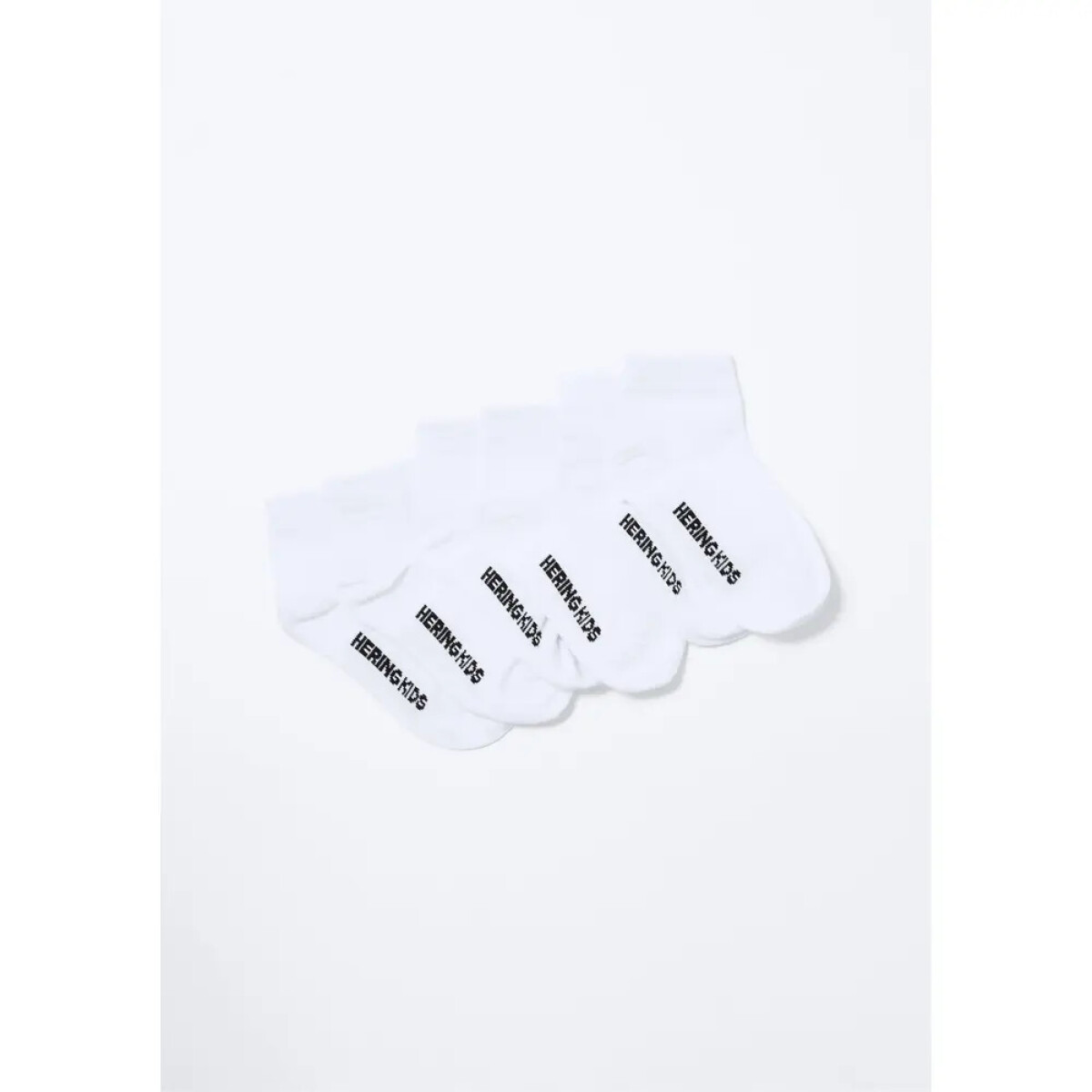KIT COM 3 PARES DE MEIAS UNISSEX - BRANCO 