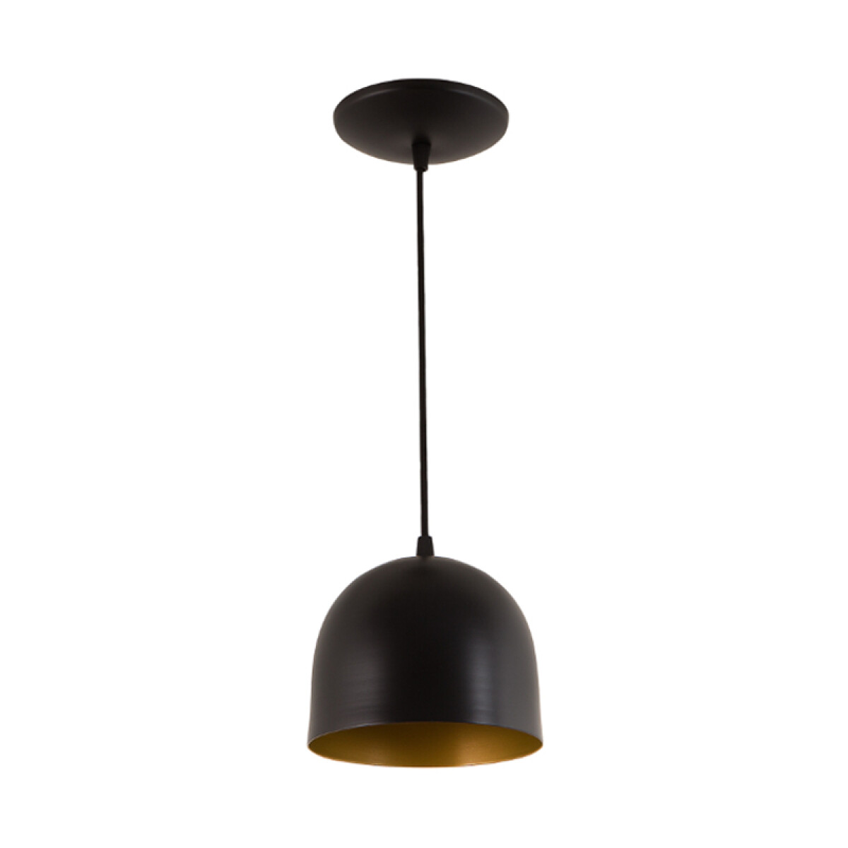 Lámpara colgante BELIZE negro/dorado Ø18cm 1XE27 - LX0060 