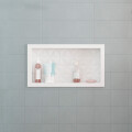 NICHO DE EMPOTRAR PARA DUCHA MARMOL SINTETÉTICO 60x30 CM COLOR BLANCO Nicho De Empotrar Para Ducha Marmol Sintetético 60x30 Cm Color Blanco