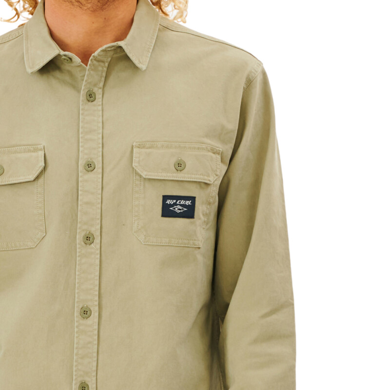 Camisa ML Rip Curl Epic L/S Shirt - Beige Camisa ML Rip Curl Epic L/S Shirt - Beige