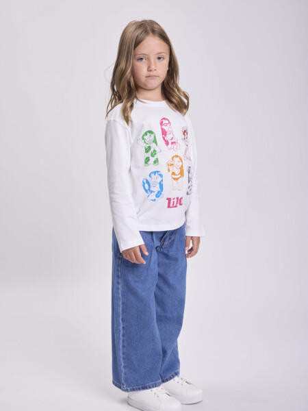 Pantalón jean pinzas Azul Claro
