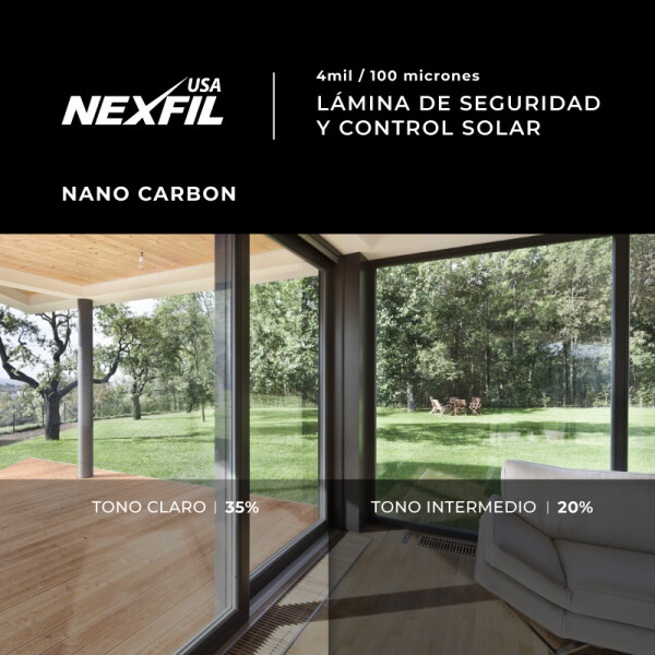 Lamina Nano Carbón Nexfil 35% Casas Lamina Nano Carbón Nexfil 35% Casas