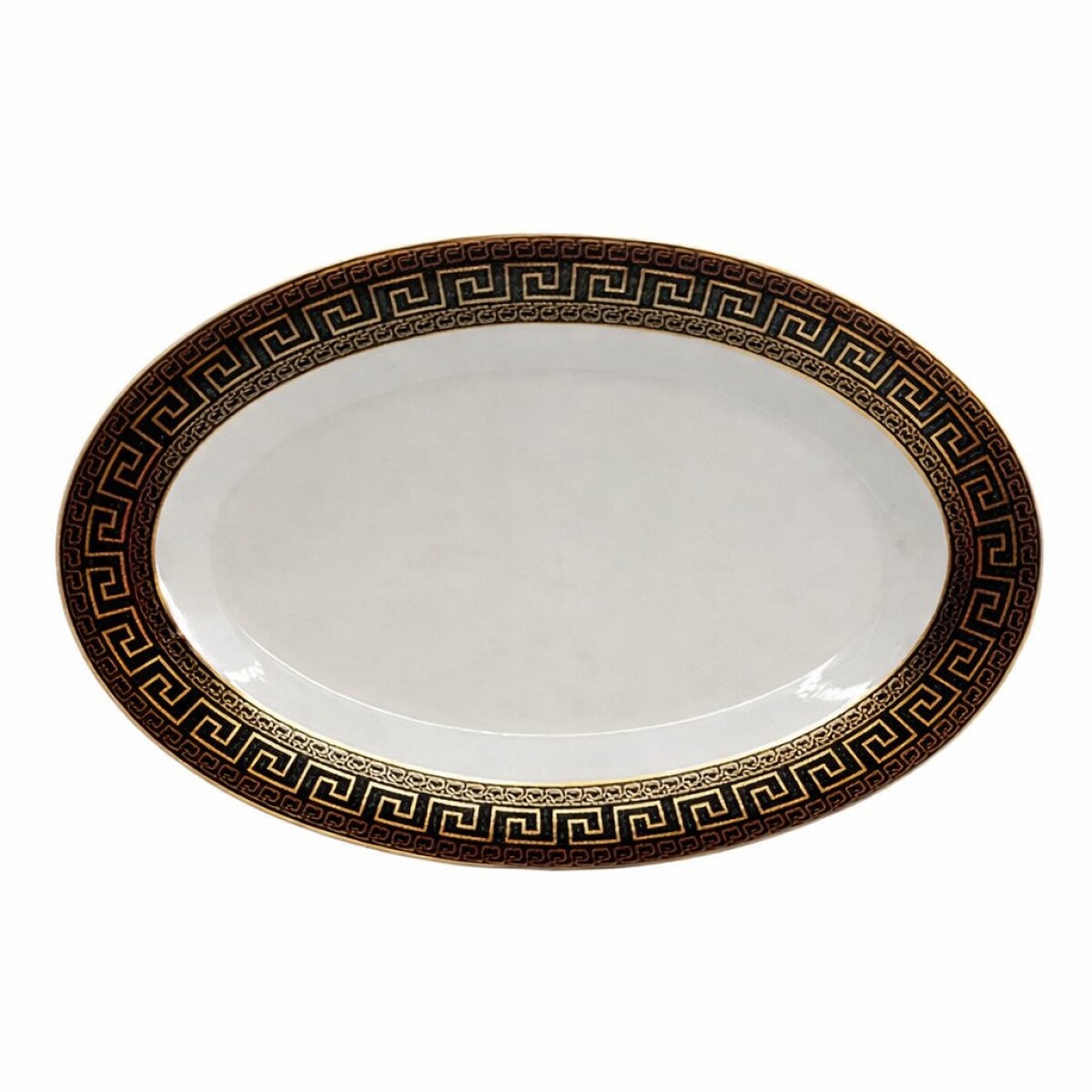 BANDEJA OVALADA DE PORCELANA VERSACE 14´´ • 36x27cm 