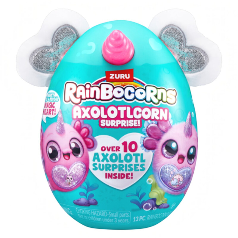 Peluche Rainbocorns Axolete Corazón Brillante con Sorpresas Peluche Rainbocorns Axolete Corazón Brillante con Sorpresas