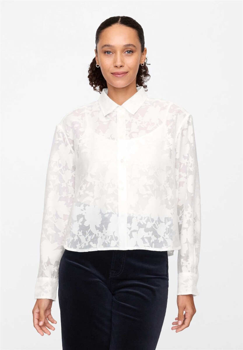Camisa Cropped Mujer - New Off White 
