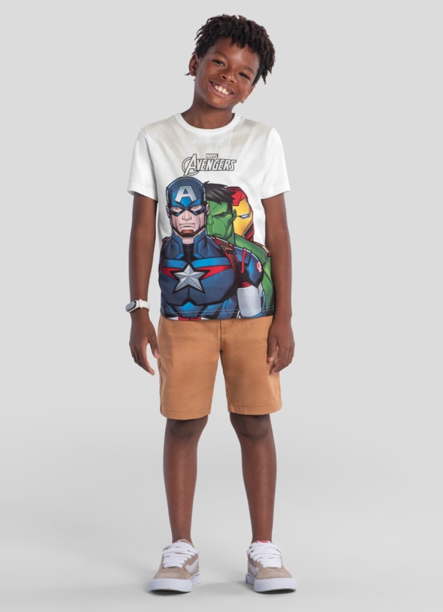 Remera Infantil. - Blanco. 