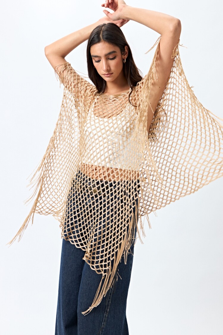 PONCHO DUMONT Beige