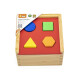 Cubo clasificador de formas de madera Viga Cubo clasificador de formas de madera Viga