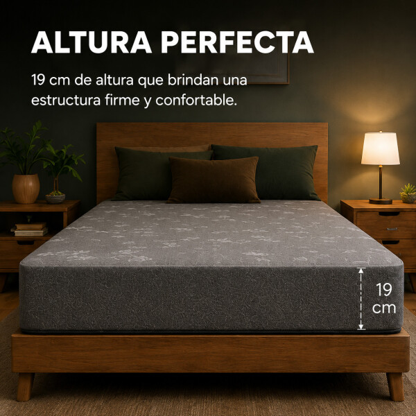 Colchón Kappesberg Queen Espuma Alta Densidad 19 Cm 120 Kg Gris 1