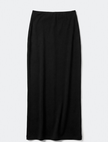 POLLERA MAXI - NEGRO NEGRO