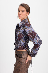 Camisa Corset Azul
