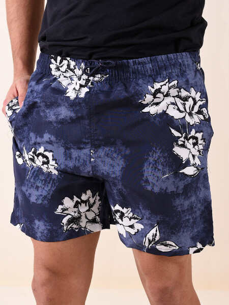 SHORT BOUQUET AZUL OSCURO