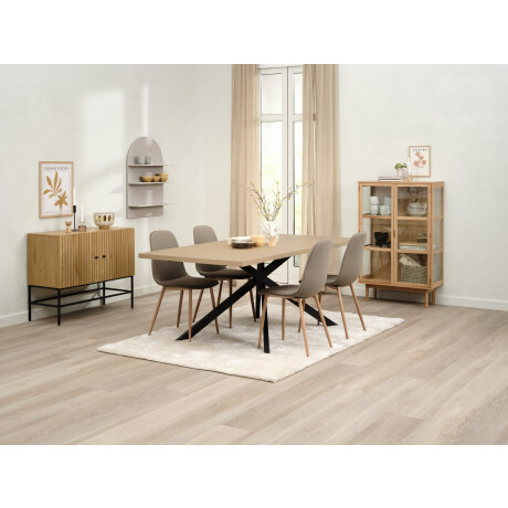 Mesa De Comedor Nortoft 95X200 Roble/Negro
