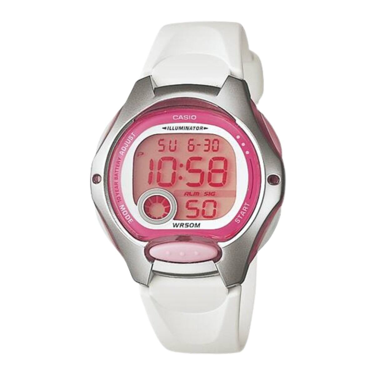 Reloj Casio LW200-1AV para niños - Blanco 