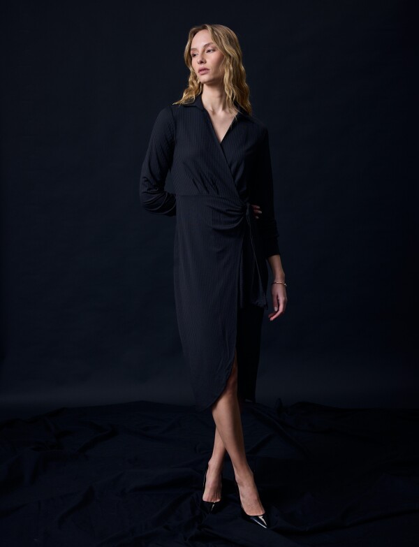 Vestido Cruzado NEGRO