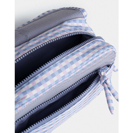 Portacosméticos ''in My Wellnes Era'' Estampado Geometrico