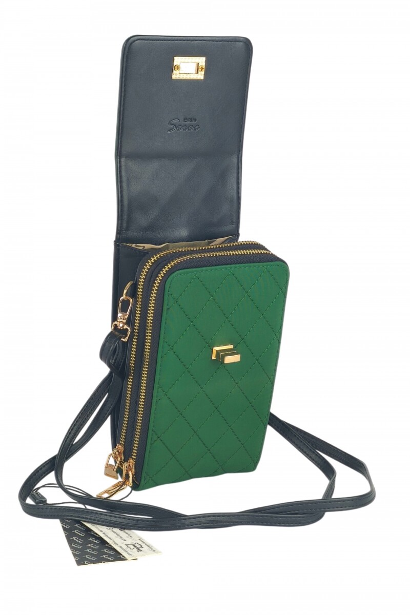 Porta celular verde