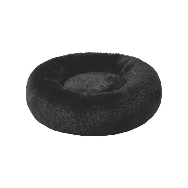 Cucha 80cm Cama Colchon Puff Plush Mascota Antiestress Variante Color Negro