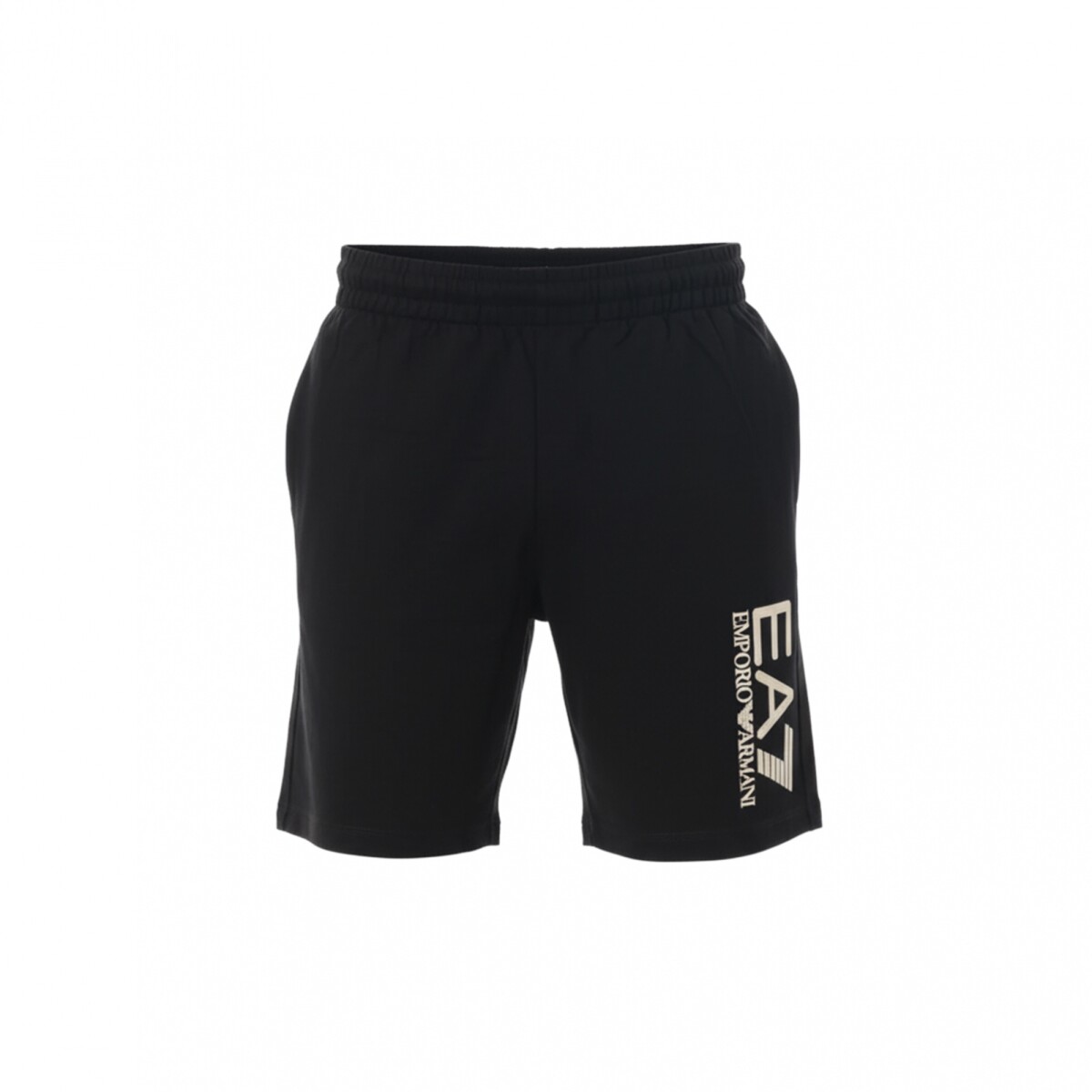 VISIBILITY COTTON BERMUDA - EA7 EMPORIO ARMANI - Black 