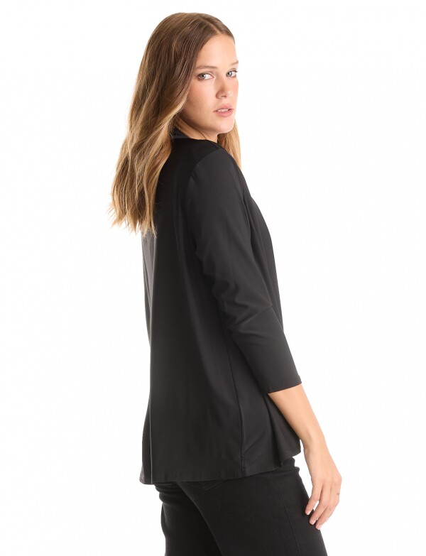 Cardigan Solid NEGRO