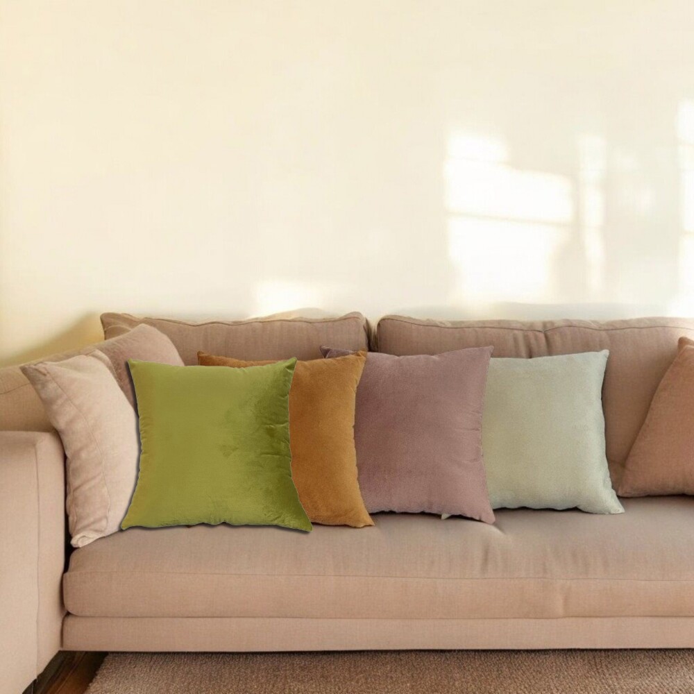 Almohadón Velvet - 40x40 Verde Lima