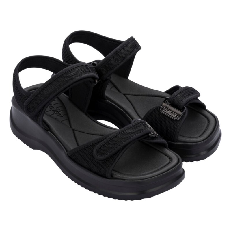 Sandalia Dama C/Velcro Azaleia Negro