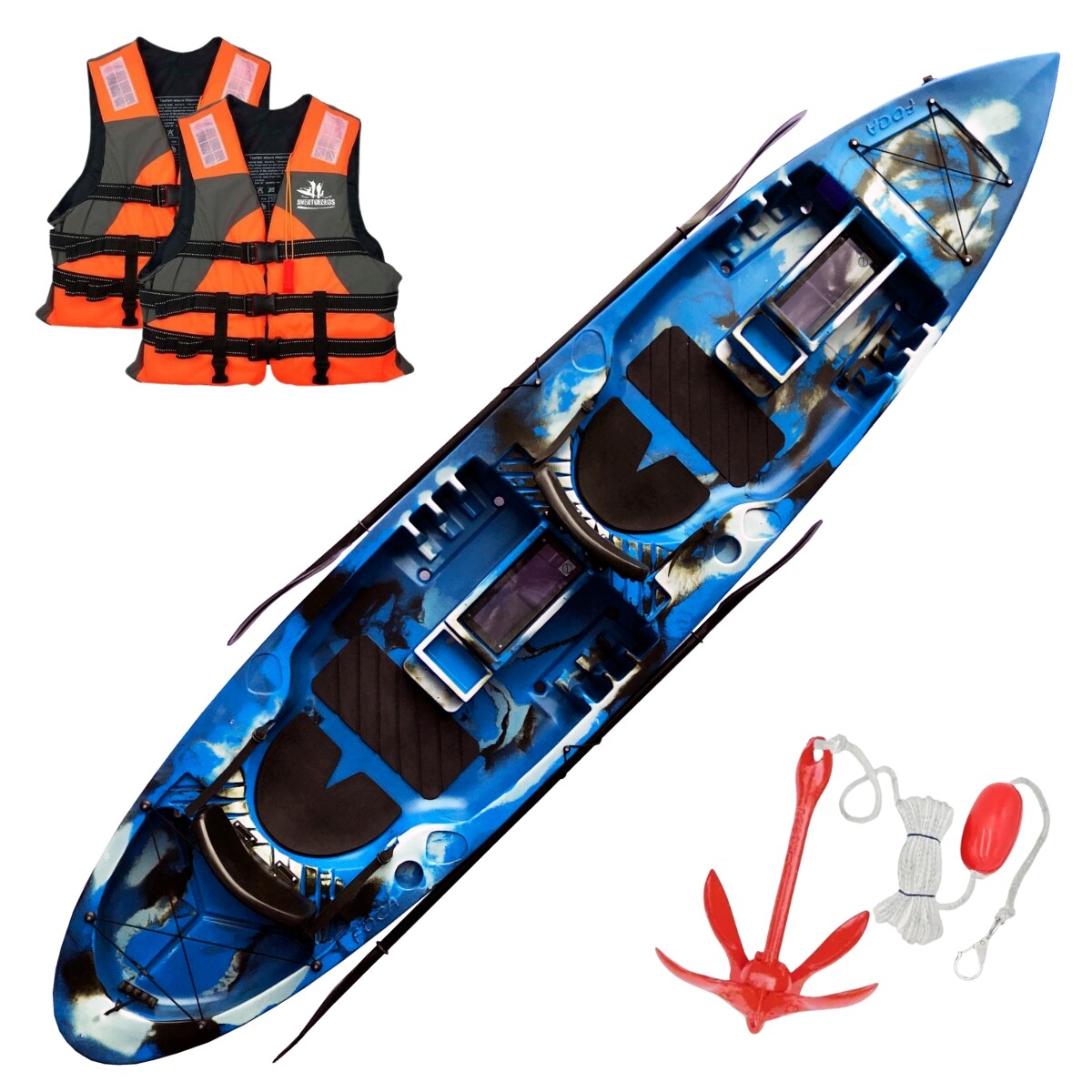 Kayak Caiaker New Foca - Camo Azul 