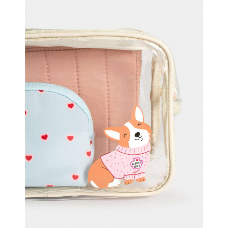 Set De Portacosméticos Azul Celeste