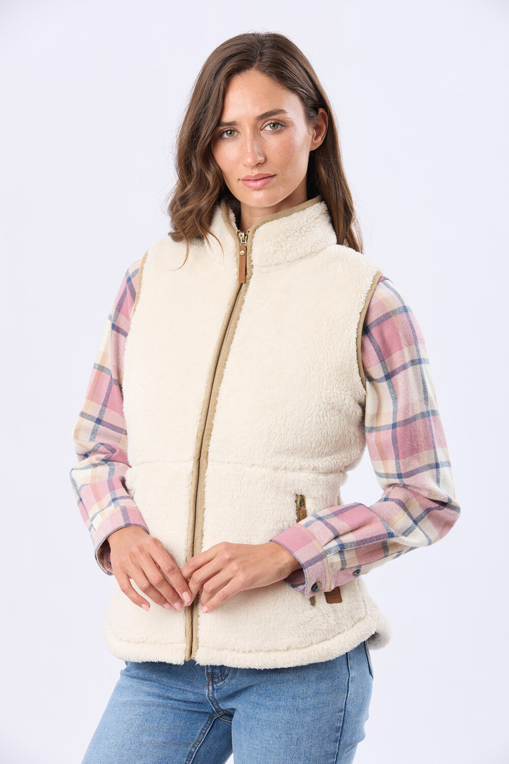 CHALECO SHERPA SUAVE Natural